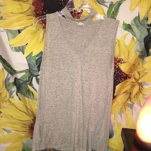 formal Tank Top attached choker like extension